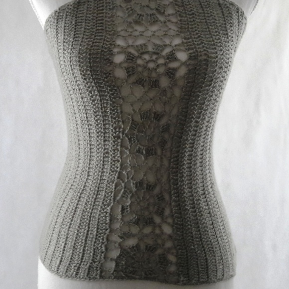 💲  SOLD    Crop, Halter, Boho, Crochet - Picture 4 of 7